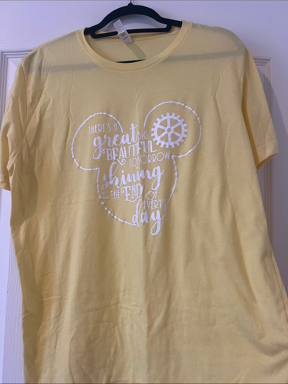 It’s a great big beautiful tomorrow Yellow Graphic T-Shirt /Bella+canvas